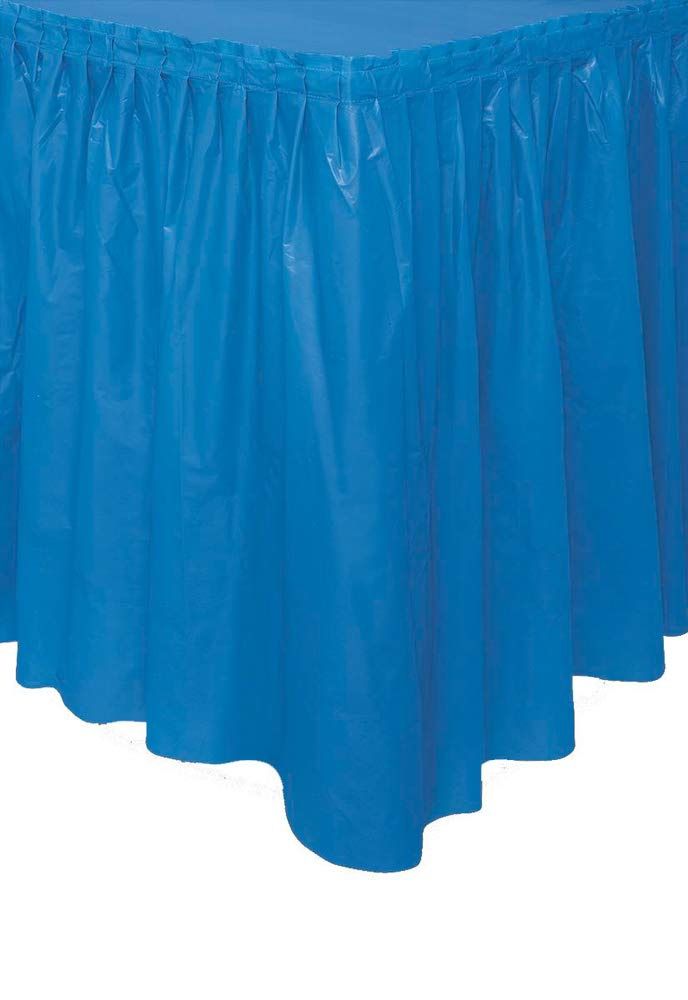 29in x 14ft Plastic Tableskirt (Royal Blue)