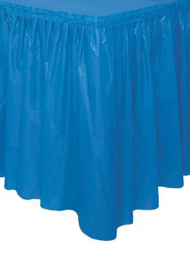 29in x 14ft Plastic Tableskirt (Royal Blue)