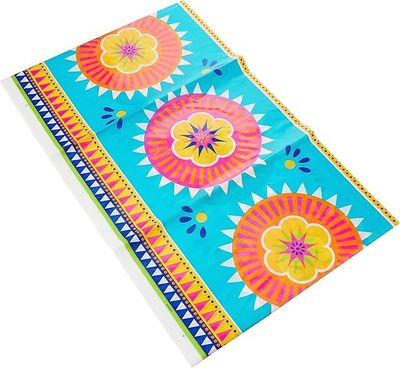 Boho Fiesta Plastic Tablecover, 54&quot; x 84&quot;