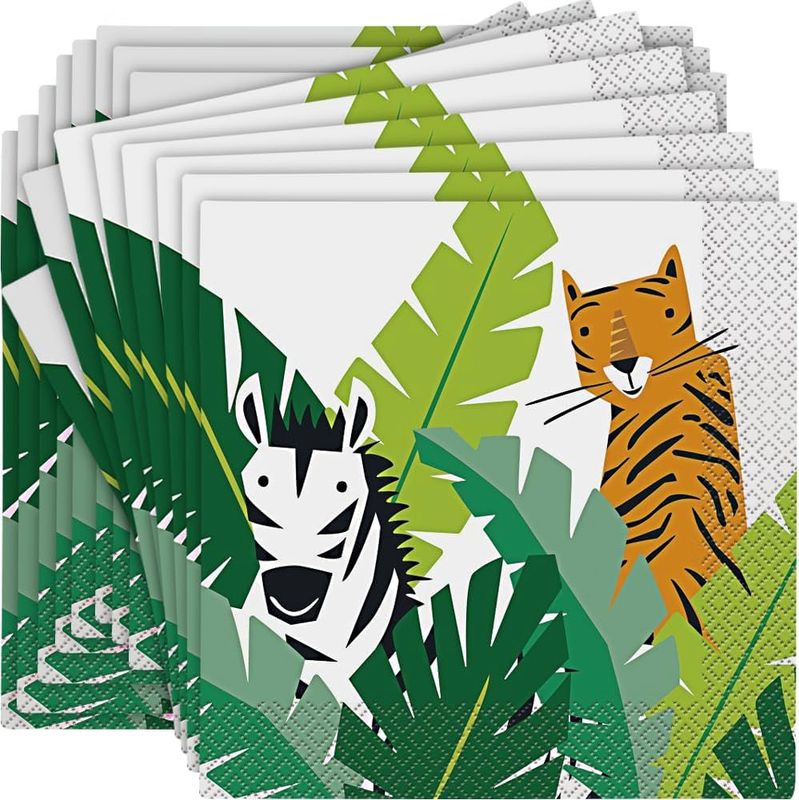 16pcs Animal Safari Luncheon Napkins