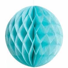 8&quot; Powder Blue Honeycomb Hanging Decorations