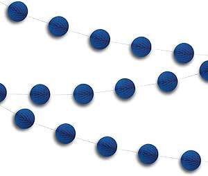 7ft Royal Blue Honeycomb Garland Hanging Decorations