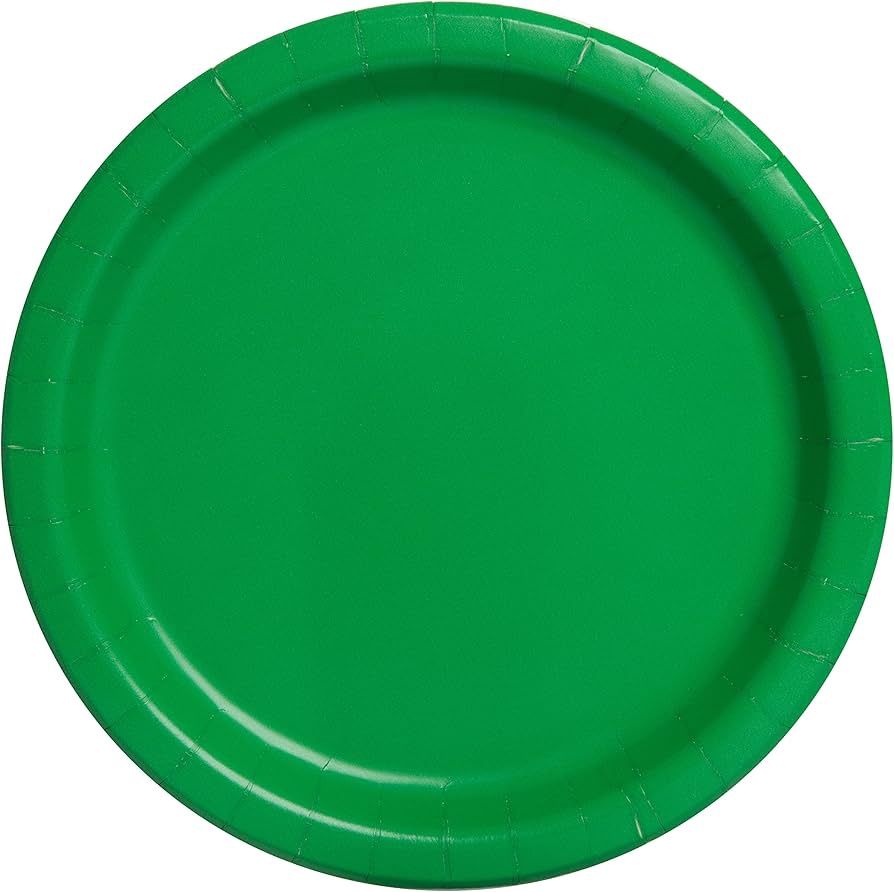 16pcs  Emerald Green Solid Color 9&quot; Plates