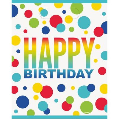 8pcs Rainbow Spots Birthday Lootbags