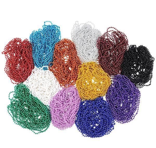 12pcs 33&quot; 6mm Bead Necklace (Party Favors)