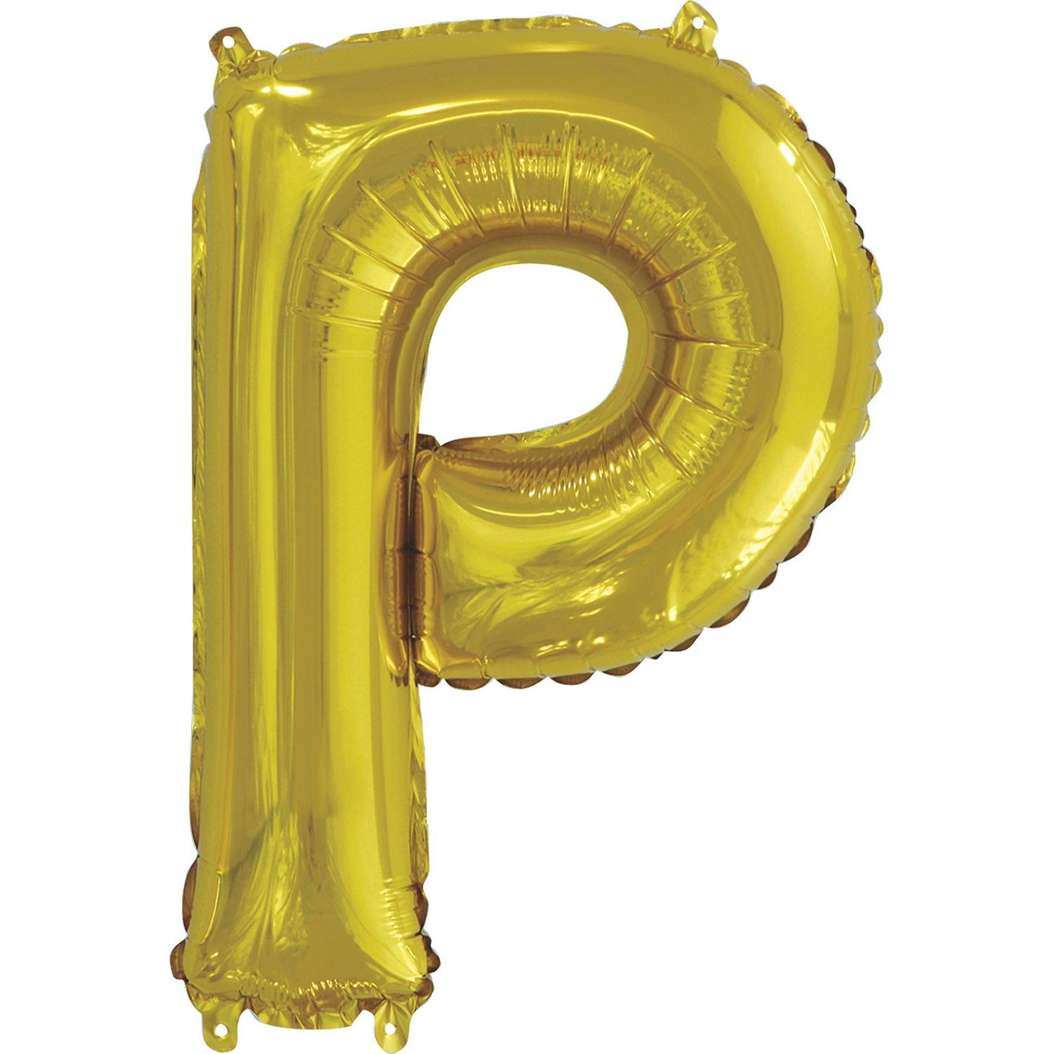 14&quot; Gold Letter &quot;P&quot; Balloon (Air Only)