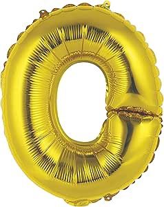 14&quot; Gold Letter &quot;O&quot; Balloon (Air Only)