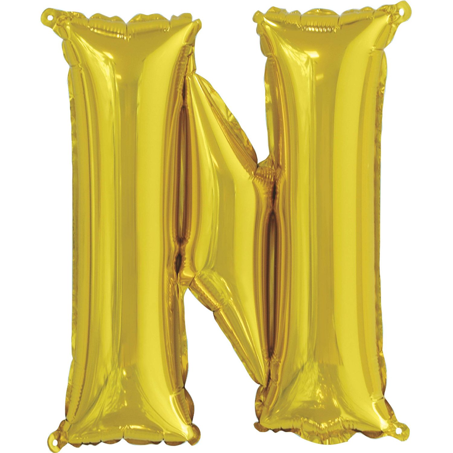 14&quot; Gold Letter &quot;N&quot; Balloon (Air Only)