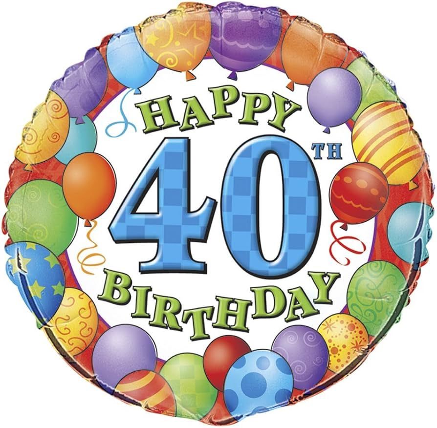 18&quot; Happy 40th Birthday Foil Balloon