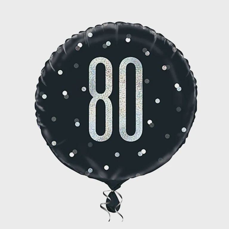 18&quot; #80 Silver Gold Foil Balloon (Helium)