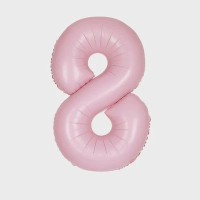 34&quot; #8 Matte Pink Balloon (Helium)