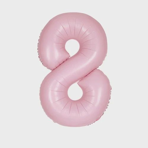 34&quot; #8 Matte Pink Balloon (Helium)