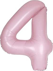 34&quot; #4 Matte Pink Balloon (Helium)