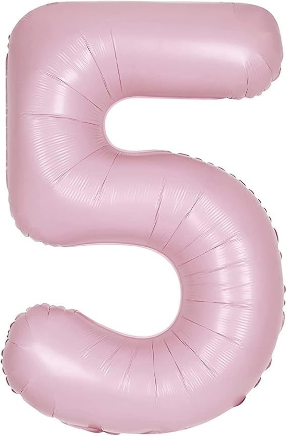 34&quot; #5 Matte Pink Balloon (Helium)