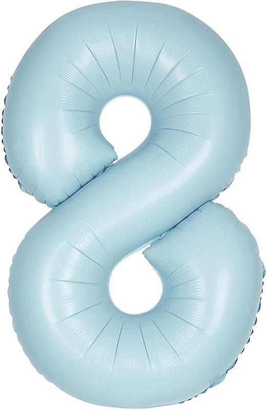 34&quot; #8 Matte Blue Balloon (Helium)