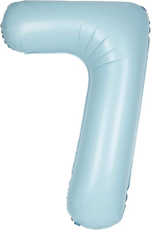 34&quot; #7 Matte Blue Balloon (Helium)