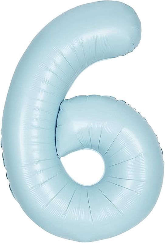 34&quot; #6 Matte Blue Balloon (Helium)