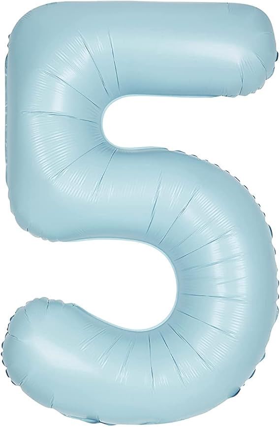 34&quot; #5 Matte Blue Balloon (Helium)