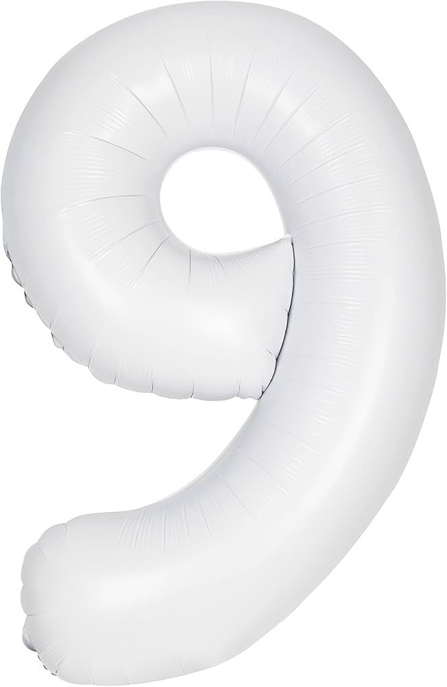 34&quot; #9 White Balloon (Helium)