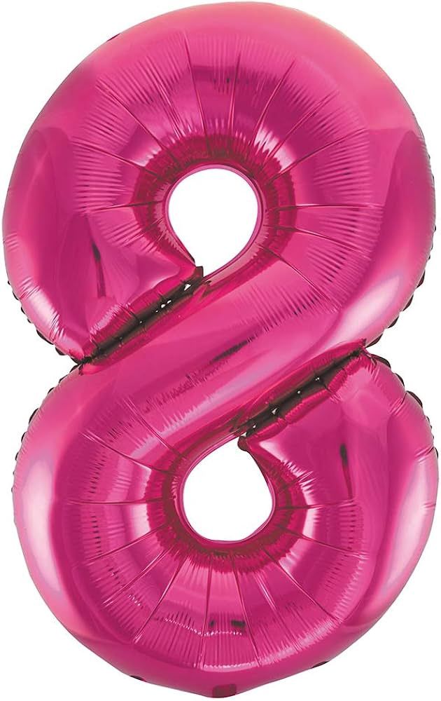 34&quot; #8 Hot Pink Balloon (Helium)