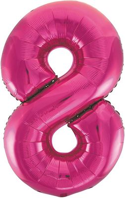 34&quot; #8 Hot Pink Balloon (Helium)