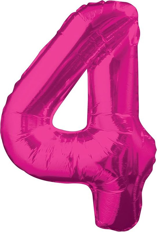 34&quot; #4 Hot Pink Balloon (Helium)