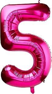 34&quot; #5 Hot Pink Balloon (Helium)