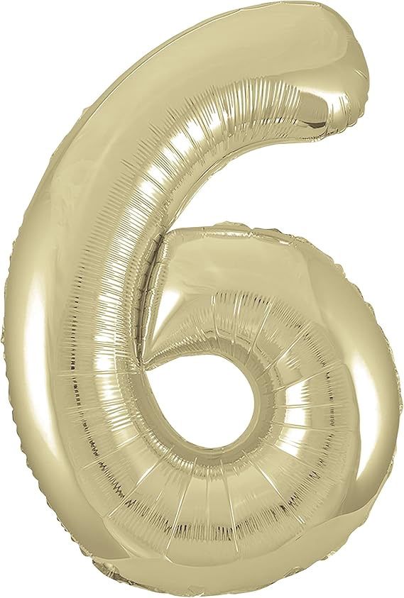 34&quot; #6 Champagne Gold Balloon (Helium)