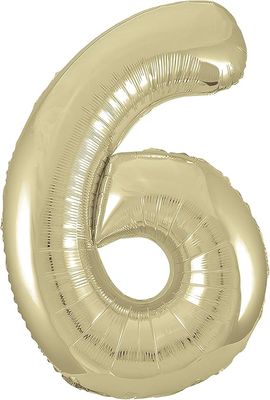 34" #6 Champagne Gold Balloon (Helium)