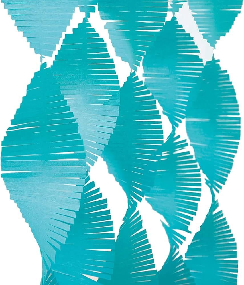 9ft Teal Blue Fringe Garland Hanging Decorations