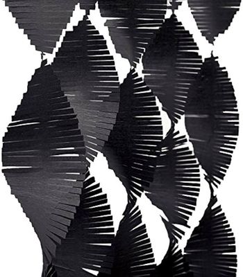 9ft Black Fringe Garland Hanging Decorations