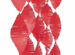 9ft Red Fringe Garland Hanging Decorations