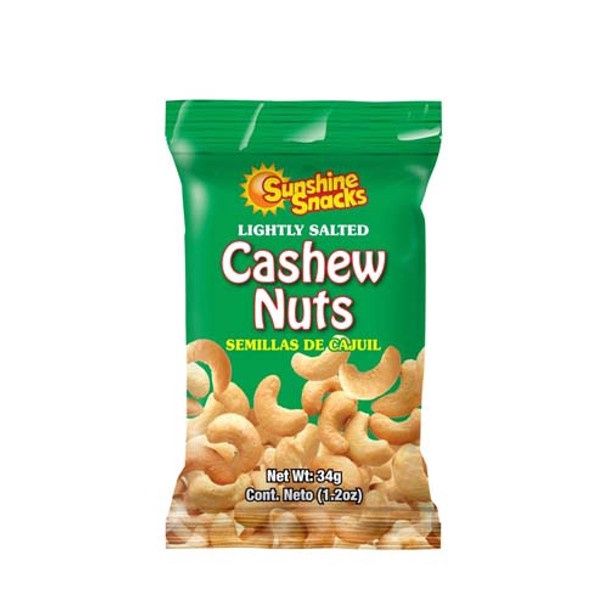 SUNSHINE SNACKS SALTED CASHEW NUTS 28G
