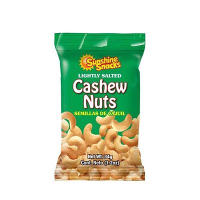 SUNSHINE SNACKS SALTED CASHEW NUTS 28G