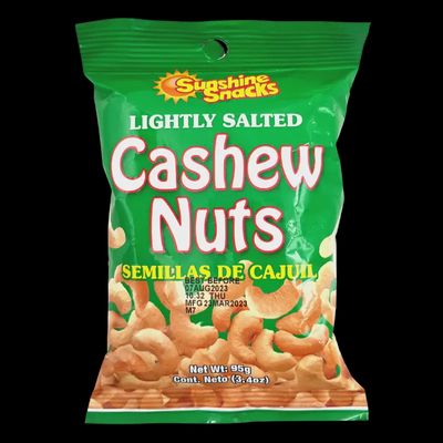 SUNSHINE SNACKS SALTED CASHEW NUTS 95G