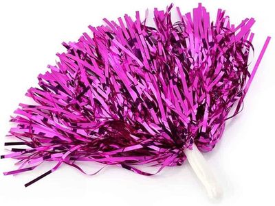 2pcs Tinsel Pom Poms