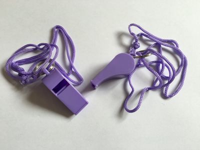 1pc Plastic Colored Whistle
