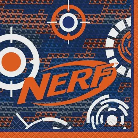 16pcs Nerf Luncheon Napkins