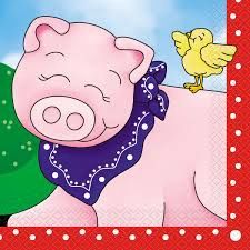 16pcs Farm Friends Luncheon Napkins