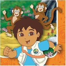 16pcs Go Diego Go Beverage Napkins