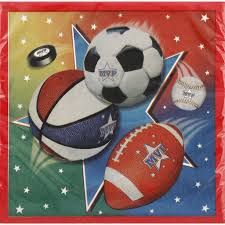 16pcs Super Sports Luncheon Napkins