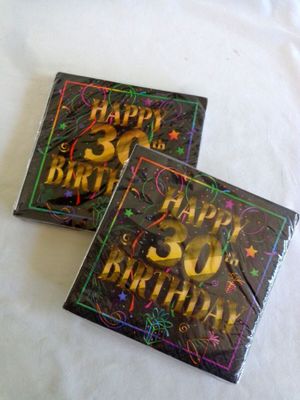 16 Happy 30th Birthday Beverage Napkins