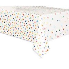 RAINBOW POLKA DOTS TABLECOVER