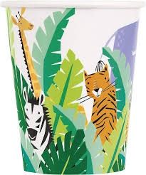 8pcs Animal Safari 9oz Cups