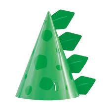 8 Blue and Green Dinosaur Hats