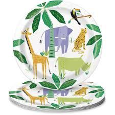 8pcs Animal Safari 9&quot; Plates