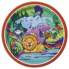 8 SMILING SAFARI 9&quot; PLATES CLOSEOUT