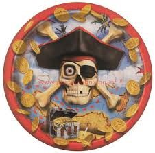 PIRATE BOUNTY 9&quot; PLATES CLOSEOUT