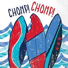 16pcs Shark Party Luncheon Napkins