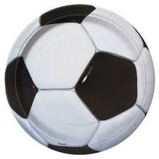 8 3D Soccer 9&quot; Plates